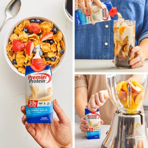 Premier Protein® Vanilla High Protein Shakes Perspective: top