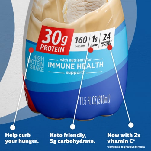 Premier Protein® Vanilla Protein Shakes Perspective: top