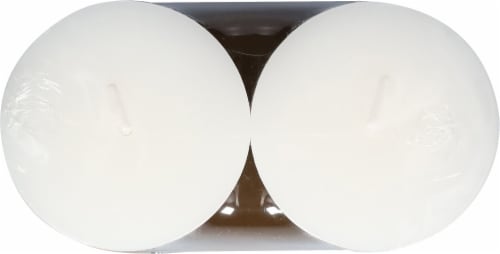 Tuscany Candle® White Pillar Jar Candles Perspective: top