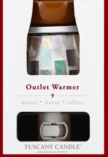 Tuscany Candle™ White Mosaic Outlet Warmer Perspective: top