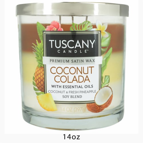 Tuscany Candle™ Coconut Colada Premium Satin Wax Perspective: top
