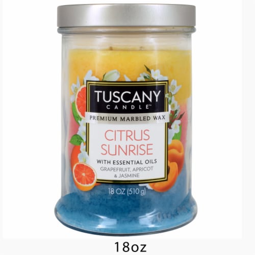 Tuscany Candle™ Citrus Sunrise Scented Triple Pour Jar Candle Perspective: top