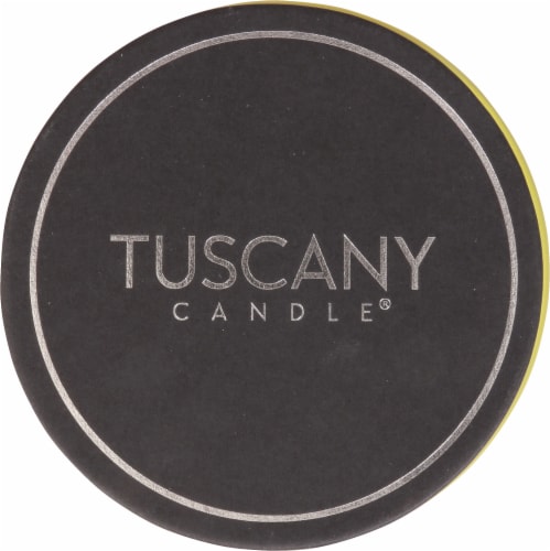 Tuscany Color Splash Collection Scented Jar Candle - Iced Lemon & Coconut Perspective: top