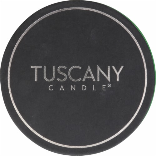 Tuscany Color Splash Collection Scented Jar Candle - Eucalyptus & Aloe Perspective: top