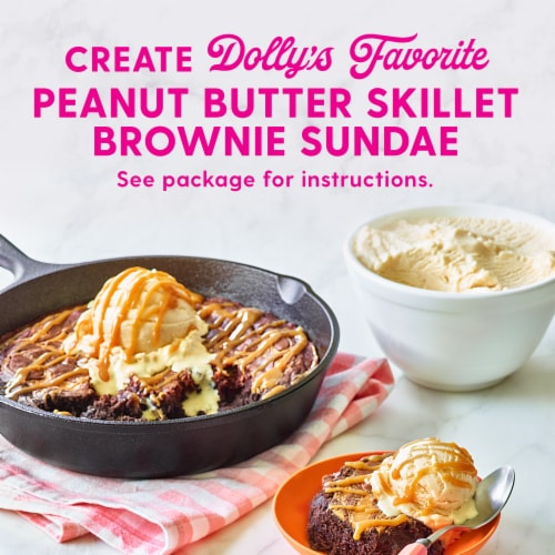 Duncan Hines Dolly Parton's Caramel Turtle Flavored Brownie Mix Perspective: top
