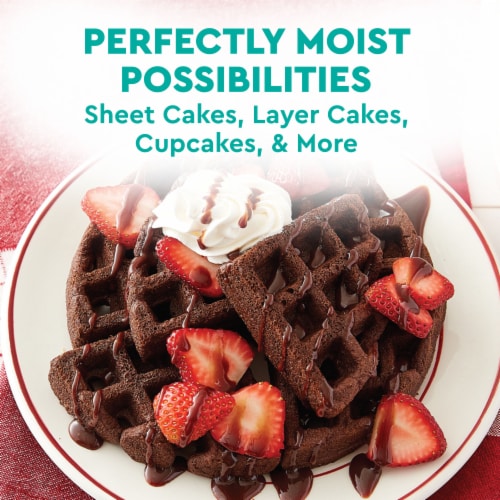 Duncan Hines Perfectly Moist Dark Chocolate Fudge Cake Mix Perspective: top