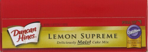Duncan Hines Lemon Supreme Cake Mix Perspective: top