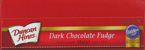 Duncan Hines Dark Chocolate Fudge Cake Mix Perspective: top