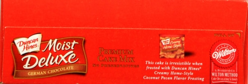 Duncan Hines Moist Deluxe German Chocolate Cake Mix Perspective: top