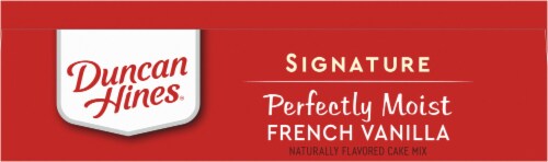 Duncan Hines® Signature Perfectly Moist French Vanilla Cake Mix Perspective: top