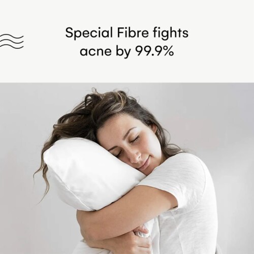 Antiacne Silver Infused Pillowcase Woven With Pure Silver And Breathable Perspective: top