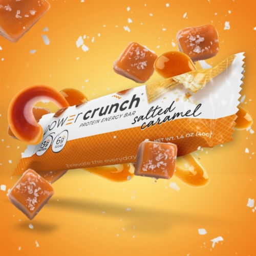 Power Crunch® Salted Caramel Protein Energy Bar Perspective: top
