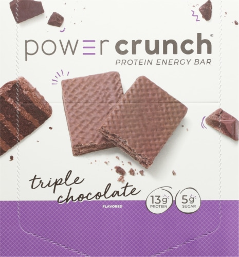 Power Crunch Triple Chocolate Protein Energy Bars Perspective: top