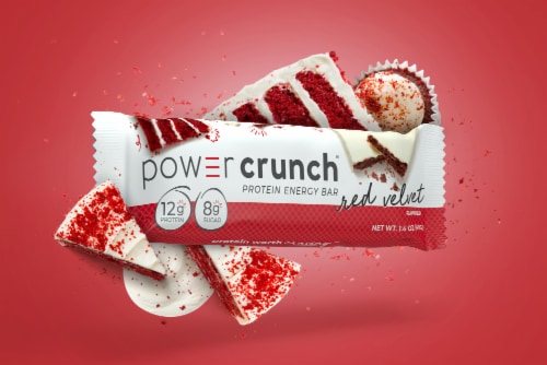 Power Crunch® Red Velvet Protein Energy Bar Perspective: top