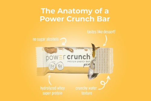 Power Crunch Peanut Butter Creme Protein Energy Bars Perspective: top