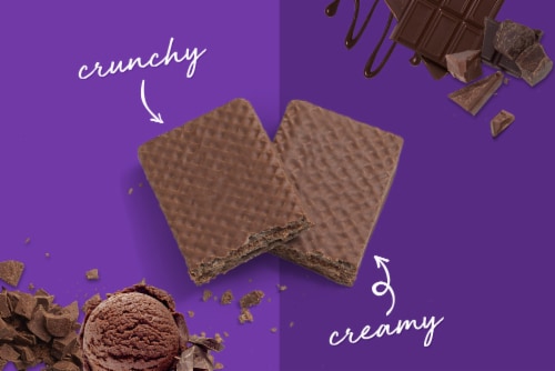 Power Crunch® Triple Chocolate Protein Energy Bar Perspective: top
