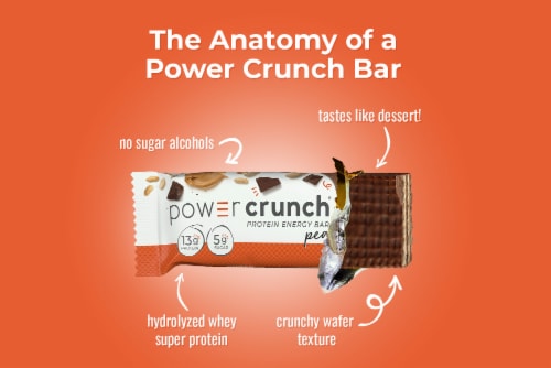 Power Crunch® Peanut Butter Fudge Protein Energy Bars Perspective: top