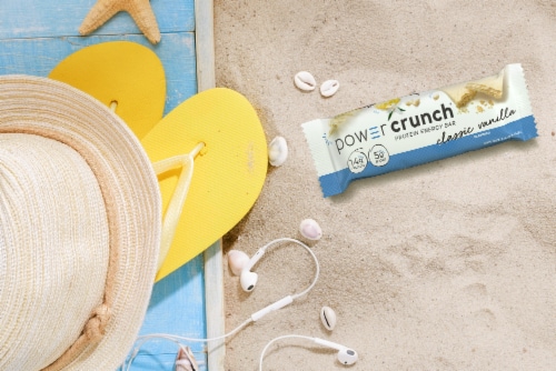 Power Crunch Vanilla Protein Energy Bars Perspective: top