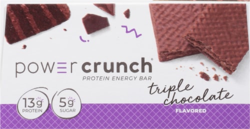 Power Crunch Triple Chocolate Whey Protein Energy Bars Perspective: top