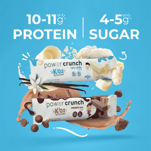 Power Crunch® Kids Very Vanilla Protein Snack Bars Perspective: top
