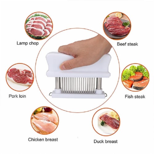 48 Stainless Steel Sharp Needle Blade Cooking Tool Meat Tenderizer