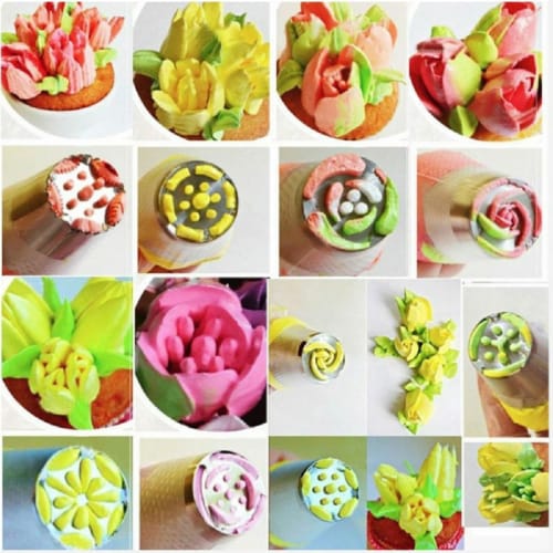 Kitcheniva Icing Piping Nozzles Cake Decoration Tip Perspective: top