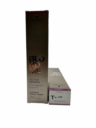 Schwarzkopf BlondeMe Blonde Toning Creative Pastel Tones Lilac 2.02 OZ Set of 2 Perspective: top