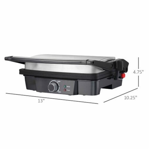 Kitcheniva Non-Stick Stainless Steel Press Grill Sandwich Maker Perspective: top