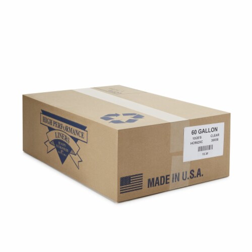 Colonial Bag Trash Bag Extra Heavy Duty 38 x 58 60 gal. 17 Mic. Case of 10 Perspective: top
