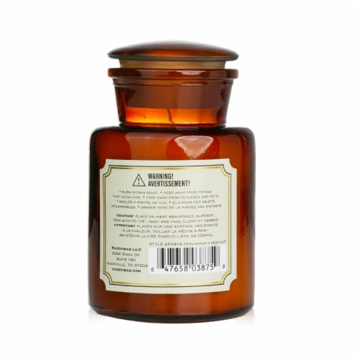 Paddywax Apothecary Candle  Persimmon Chestnut 226g/8oz Perspective: top