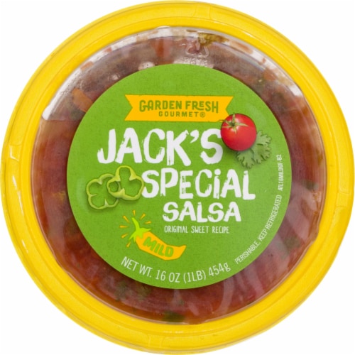 Garden Fresh Gourmet Jack's Special Mild Salsa Perspective: top