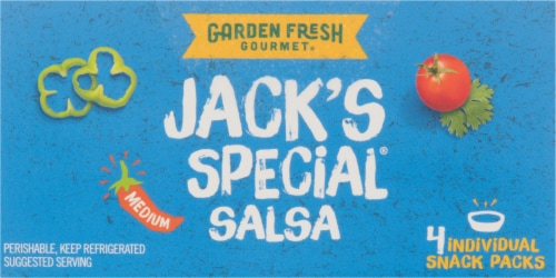 Jack's Special Medium Salsa Snack Pack Perspective: top
