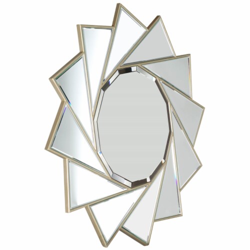 Pinwheel Circular Mirror Perspective: top