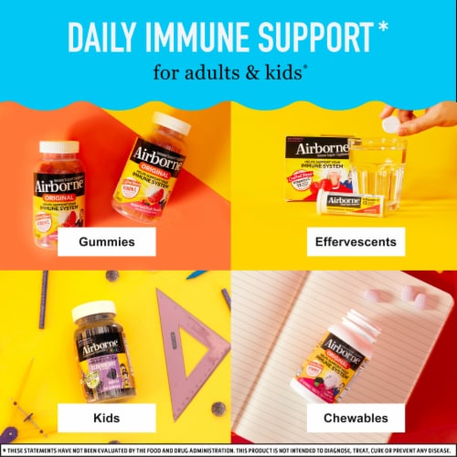 Airborne Vitamin C & Zinc Electrolyte Replenisher and Immune Support Perspective: top