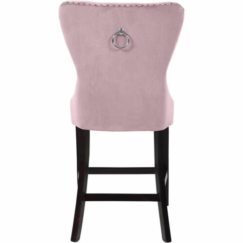 Pink suede sales bar stools