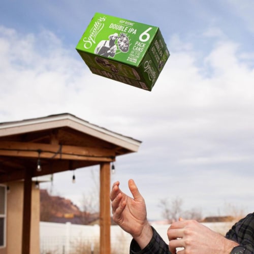 Squatters® Hop Rising® Double IPA Craft Beer Perspective: top