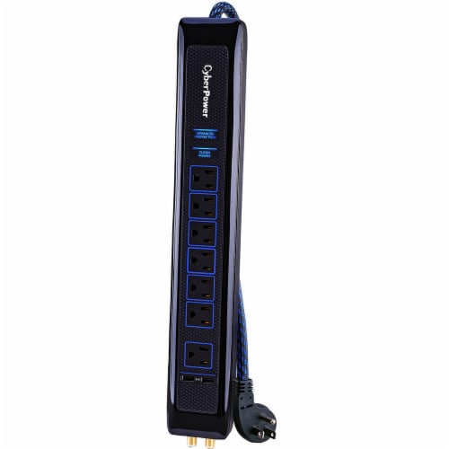 CyberPower HT705UC Power Strip Surge Protector - 7-Outlets Perspective: top