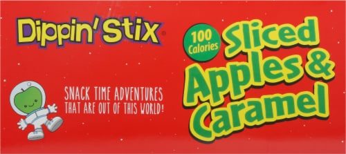Dippin' Stix Sliced Apples and Caramel Dip Perspective: top