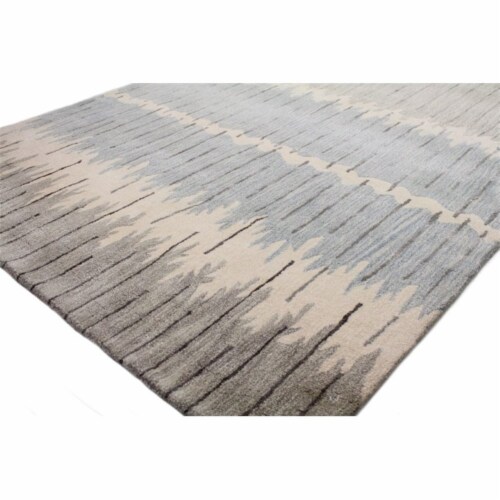 Bashian Greenwich Micah 3'9  x 5'9  Area Rug in Gray and Blue Perspective: top