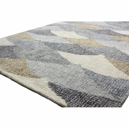 Bashian L124-MULTI-4X6-LM103 3 ft. 6 in. x 5 ft. 6 in. Luminous Collection Contemporary Visco Perspective: top
