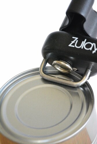 Zulay Kitchen Smooth Edge Can Opener - No Sharp Edges or Cuts Perspective: top