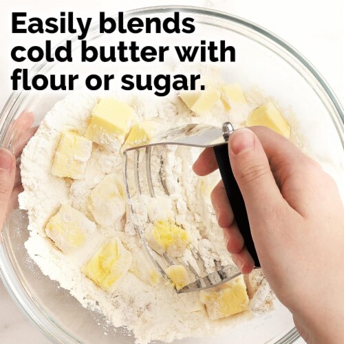 Zulay Kitchen Dough Blender & Pastry Cutter - Black Perspective: top