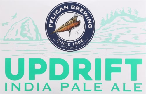 Pelican Brewing Company Updrift IPA Beer Perspective: top