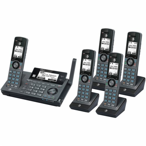 DECT 6.0 Connect-to-Cell™ Phone System (5 Handset) Perspective: top