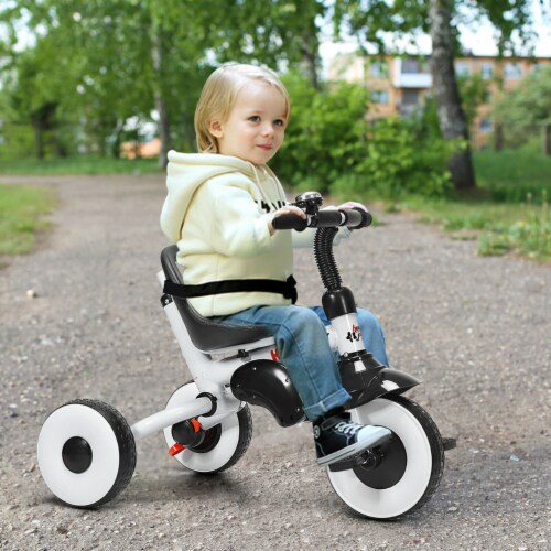 Gymax 4 In 1 Kids Baby Tricycle Learning Toy Bike w Detachable