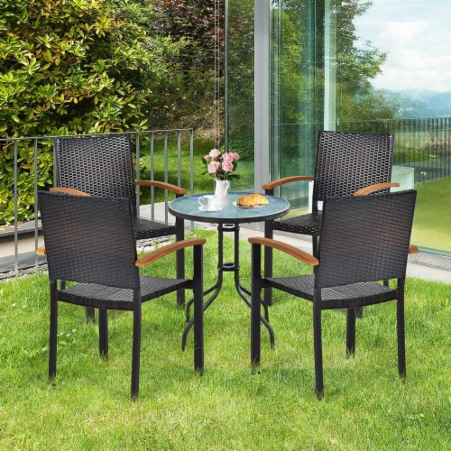 Rattan armchairs top for garden