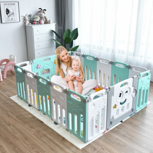 Gymax foldable baby playpen cheap