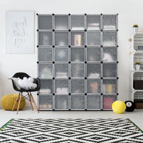 Costway DIY 30 Cube Portable Closet Storage Organizer Clothes
