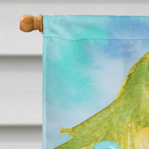 Carolines Treasures BB9404CHF Beagle Christmas House Flag Perspective: top