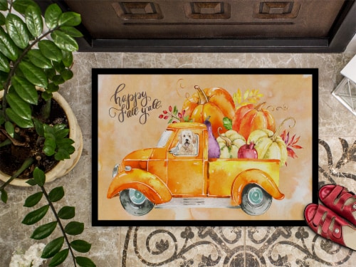 Carolines Treasures CK2618MAT Fall Harvest Goldendoodle Doormat